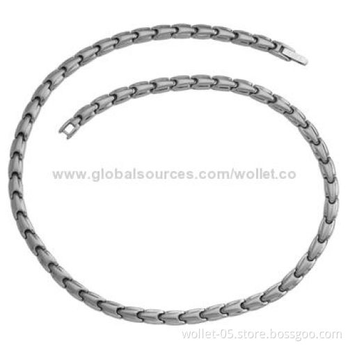 Energy Fashion Jewelry Chain Made Of 316L Stainless Steel, ODM/OEM Orders are Accepted